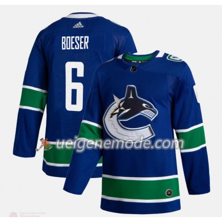 Herren Eishockey Vancouver Canucks Trikot Brock Boeser 6 Adidas 2019-2020 Blau Authentic